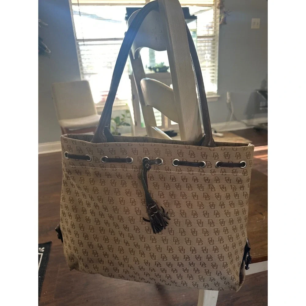Dooney Bourke All Weather Leather Monogram Tote Bag